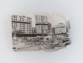 Modules, Jean Denant, 2021 (détail) - Impression sur plâtre moulé - Agrandir l'image (fenêtre modale)