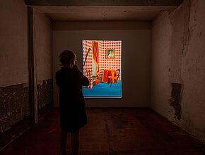 785 Entrée, Nina Childress, 2007 - Huile sur toile - Agrandir l'image (fenêtre modale)